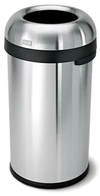 Coș rotund deschis 60 l, oțel mat, oțel inoxidabil