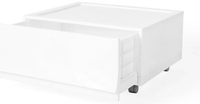Cutie de depozitare modulară Wave Snow cu roți54,6 x 43,4 x 22 cm