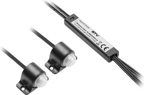 Întrerupător cu senzor GTV pentru bandă LED, 36-72W, 12-24V, IP20, negru, cablu 2 m 72 W, 24 V, 2 m, Negru