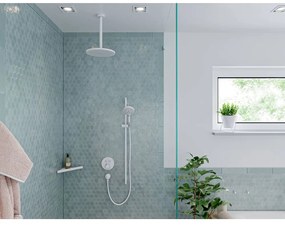 Palarie dus rotunda alb mat Hansgrohe, Croma 280 Alb mat