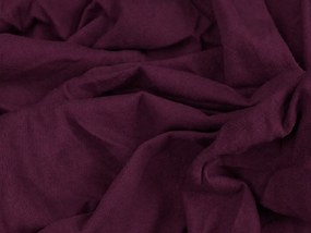 Cearsaf Jersey cu Lycra visiniu inchis 180 x 200 cm