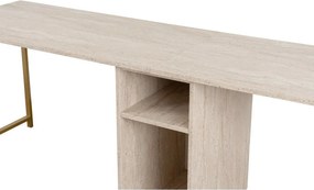 Birou Twin Travertine and Gold