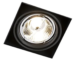 Set de 6 spoturi îngropate negre GU10 AR70 fără rama - Oneon