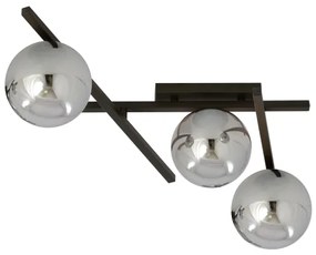 Plafonieră SMART 3xE14/10W/230V negru/gri