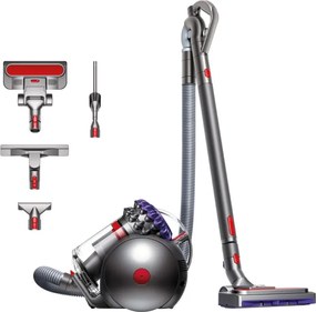 Aspirator fara sac Dyson Big Ball Parquet 2 228566-01, 600 W, 165 AW, 1,5 l, Tehnologie Radial Root Cyclone in 2 trepte, Recuperare automata in pozitie verticala, Nichel/Violet