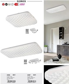 Plafoniera LED design modern Eldrick alb