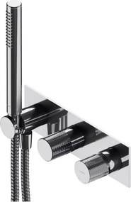 Baterie cada - dus incastrata Omnires Contour cu corp ingropat si set de dus