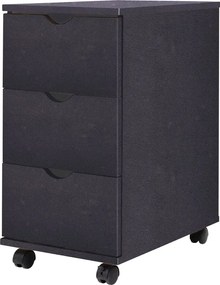 vidaXL Dulap cu sertare, 33 x 45 x 60 cm, negru
