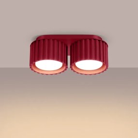 Sollux SL.1823 - Spot AURA 2xGX53/10W/230V, roșu