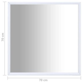 Oglinda, alb, 70x70 cm 1, Alb, 70 x 70 cm