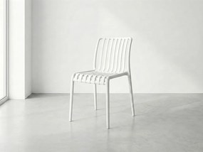 Scaun din plastic TREGO, alb