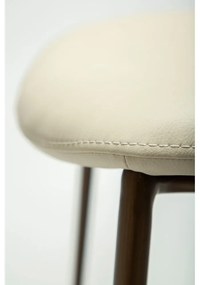 Scaun de dining fildeș din imitație de piele Zone – DAN-FORM Denmark