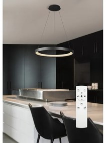 Lustră LED dimabilă pe cablu Top Light ORBIT LED/40W/230V 3000-6500K d. 50 cm negru + telecomandă