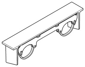 GROHE 18608001 - Poliță GROHTHERM 2000, crom lucios