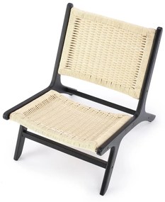 Fotoliu Foden natur/negru - H74 cm