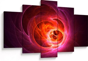 Tabloul modern cu abstracțiune roz (150x105 cm)
