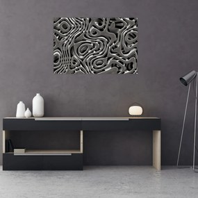 Tablou - Abstractizare metalică (90x60 cm)