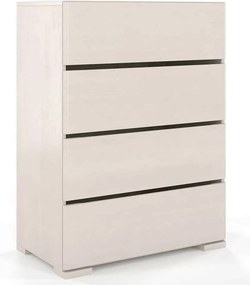 Comodă lemn masiv TerraCraft Pin 4 Sertare, 80 × 45 × 108 cm - Natural