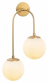 Aplica de Perete Jewel - 10585, 2 Becuri, Soclu E14, Max 15W, Culoare Auriu