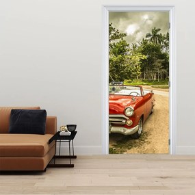 Fototapet pentru ușă - Mașină în natură (95x205cm)
