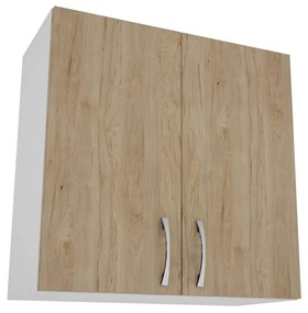 Corp Superior haaus, 2 Usi, Lemn Natural/Alb, 60 x 30 x 60 cm