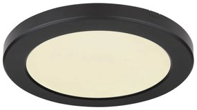 Plafoniera LED design modern, diametru 22cm, LASSE negru 12379-18B GL