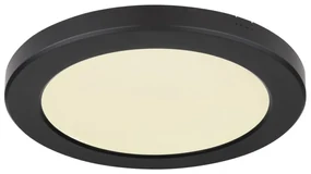 Plafoniera LED design modern, diametru 22cm, LASSE negru 12379-18B GL