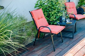Perna pentru scaun de gradina SANGORA 100x50 cm, rosu