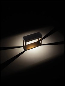 Mini Stalp LED solar iluminat exterior cu senzor de miscare IP65 BERNI H-15,5cm