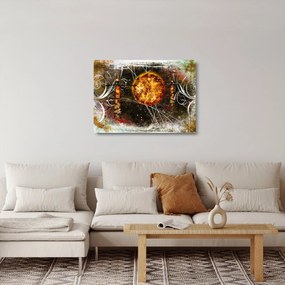 Tablou pe sticlă cu pictură epochală străveche (70x50 cm)