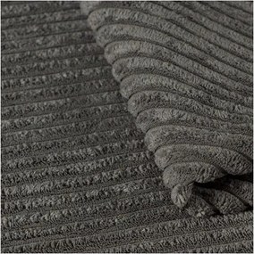 Șezlong taupe cu tapițerie din catifea reiată Lord – Ropez