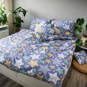 Lenjerie de pat din bumbac Dita Stars, 140 x 200 cm, 70 x 90 cm + 40 x 40 cm