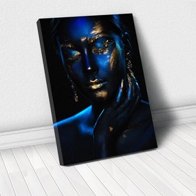 Tablou Canvas - Blue  Gold 40 x 60 cm