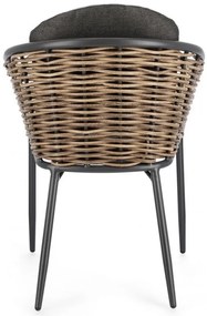 Scaun cu perne detasabile, antracit, Maribela, Bizzotto