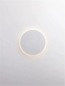 Aplica LED de perete design ambiental CYRCLE 30cm alba