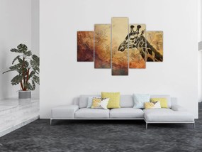 Tablou - Girafă, pictură (150x105 cm)