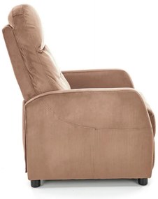 Fotoliu recliner Felipe 2 velvet bej H103 cm