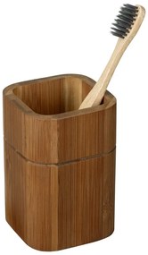 Set de accesorii de baie maro din bambus Serro – Wenko