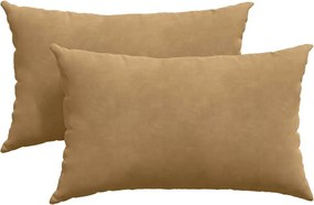 vidaXL Perne pentru canapea 2 pcs Maro 50 x 30 cm