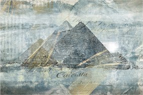 Tablou - Piramide în filtru albastru (90x60 cm)