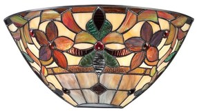 Quoizel QZ-KAMI-WU - Aplică de perete Tiffany KAMI 2xE14/60W/230V