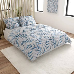 Lenjerie de pat din microfibra KOVENDI albastru-alb Dimensiune lenjerie de pat: 70 x 90 cm | 140 x 220 cm