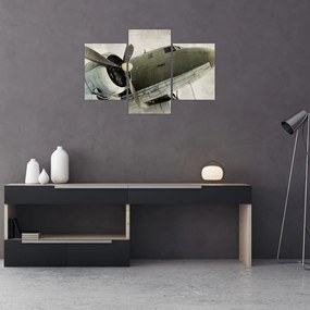 Tablou - Avion vechi cu elice (90x60 cm)