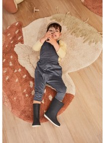 Covor pentru copii cărămiziu/crem lavabil/țesut manual din bumbac 120x120 cm Boletus – Lorena Canals