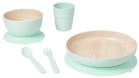 Set complet de masa, 5 piese, cu ventuza,   Nordic   Mint