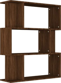 vidaXL Bibliotecă/Separator, stejar maro, 80x24x96 cm , lemn prelucrat