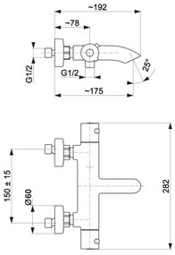 KFA Armatura 5734-010-81 - Baterie termostat MOZA mat negru