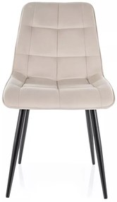 Scaun Chic velvet bej deschis Blu30