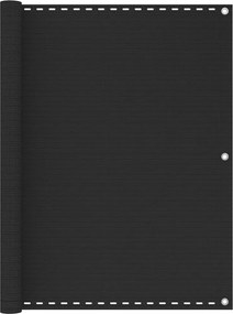 vidaXL Paravan de balcon, antracit, 120 x 600 cm, HDPE