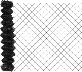 vidaXL Gard cu plasă de sârmă Gri 25 x 1,4 m Oțel